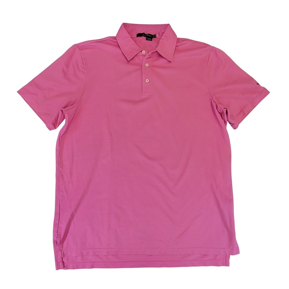 RLX Ralph Lauren Pink Short Sleeve Golf Polo Shirt Men's Size L